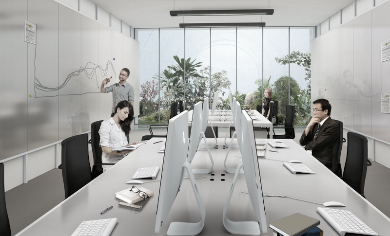 Illustration for article titled Would You Work In This Viewless Bubble Building?